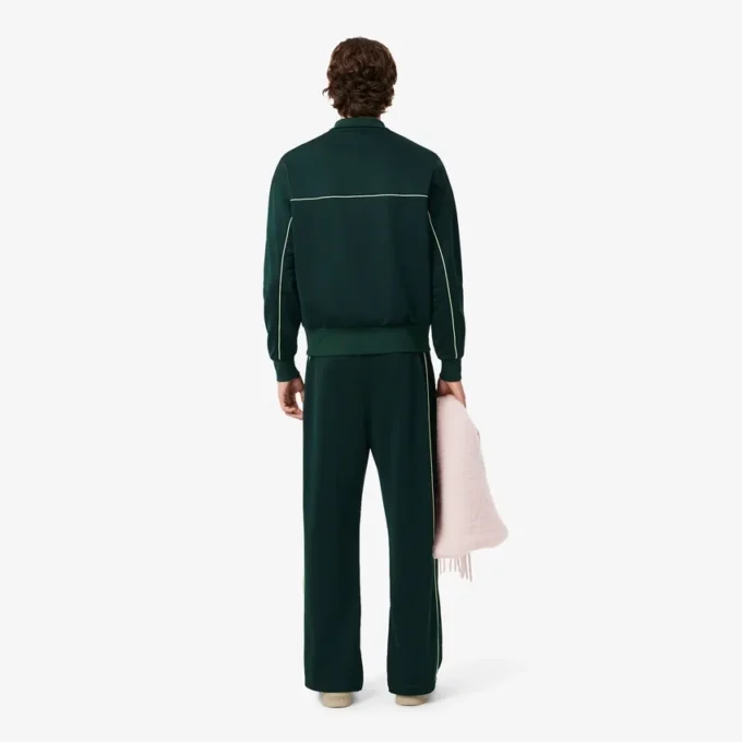 Pantalones de chándal de satén de corte holgado para hombre
