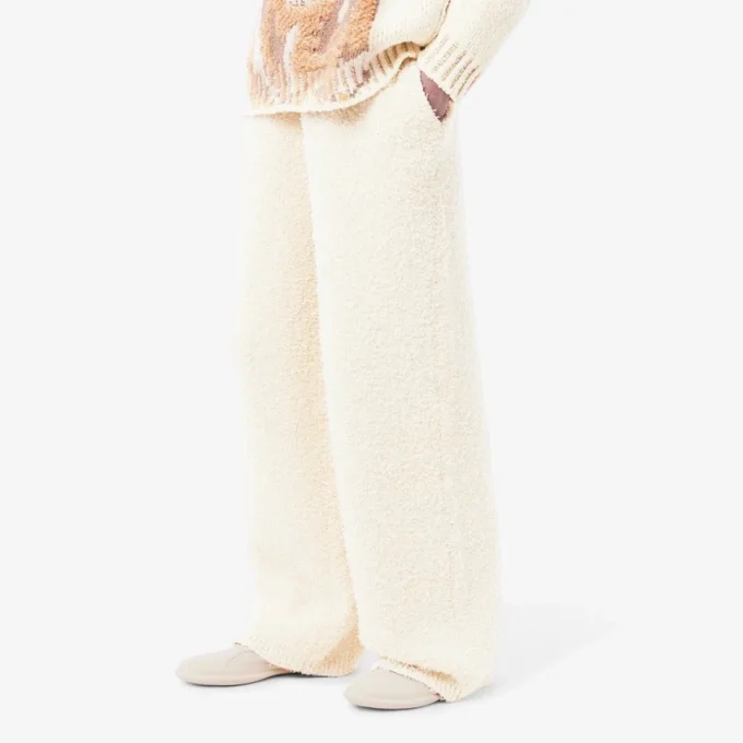 Pantalones de chándal oversize de punto para hombre