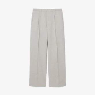 Pantalones de corte holgado con tejido slub