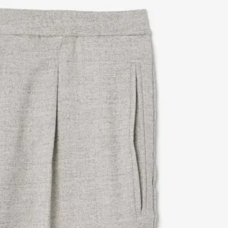 Pantalones de corte holgado con tejido slub