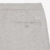 Pantalones de corte holgado con tejido slub