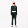 Pantalones de corte recto con detalle de pespuntes para mujer