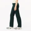 Pantalones de corte recto con detalle de pespuntes para mujer