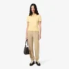Pantalones de felpa con logotipo en relieve para mujer