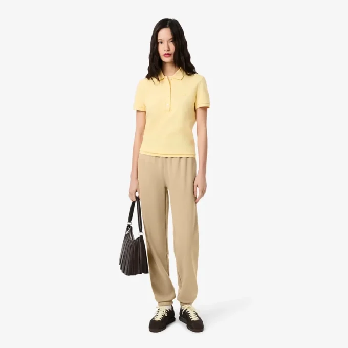 Pantalones de felpa con logotipo en relieve para mujer