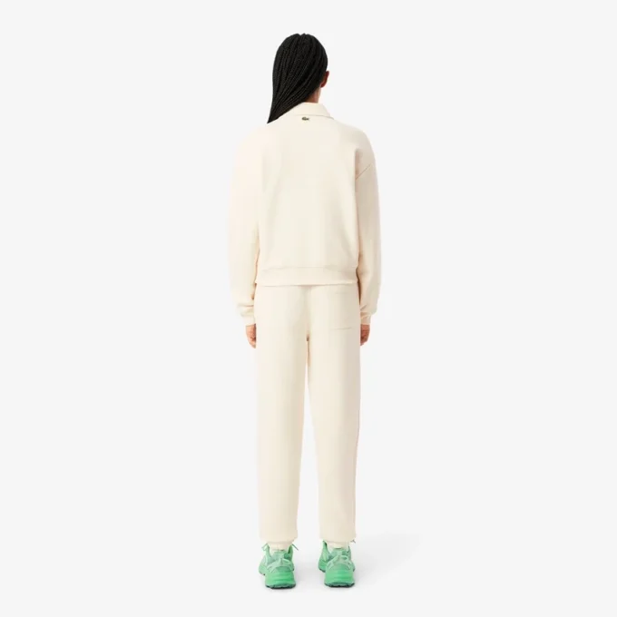 Pantalones de felpa con logotipo en relieve para mujer