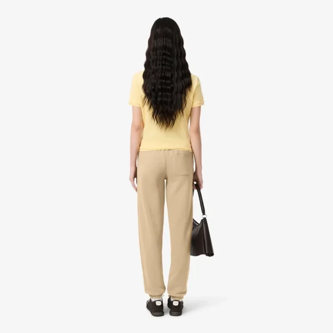 Pantalones de felpa con logotipo en relieve para mujer