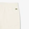 Pantalones de felpa con logotipo en relieve para mujer
