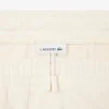 Pantalones de felpa con logotipo en relieve para mujer
