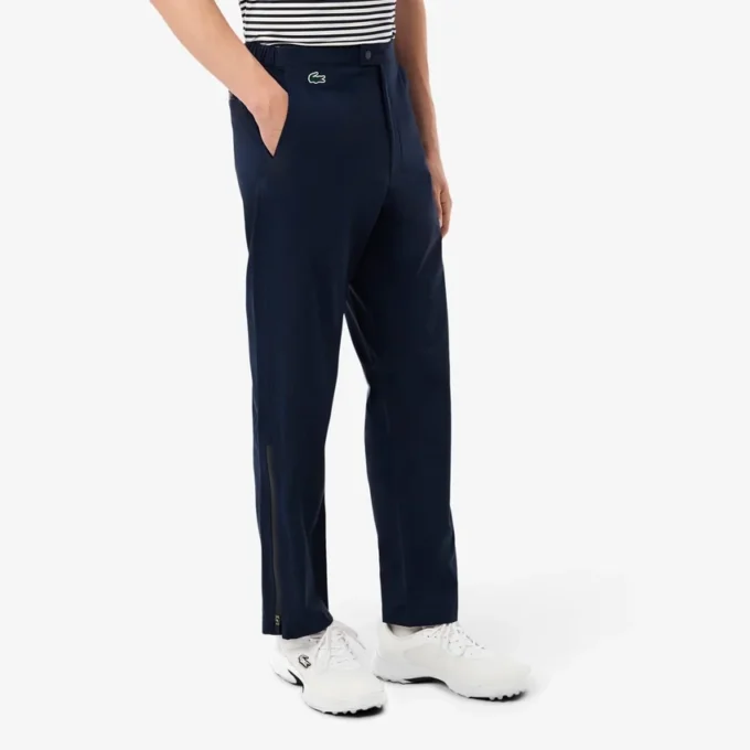 Pantalones de golf elásticos de tejido repelente al agua para hombre