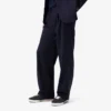 Pantalones de lana afieltrada de corte recto para hombre