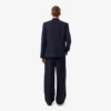 Pantalones de lana afieltrada de corte recto para hombre