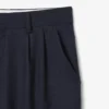 Pantalones de lana afieltrada de corte recto para hombre