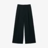 Pantalones de lana entallados de corte amplio de pasarela