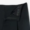 Pantalones de lana entallados de corte amplio de pasarela
