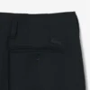 Pantalones de lana entallados de corte amplio de pasarela