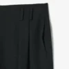 Pantalones de lana entallados de corte recto de la pasarela