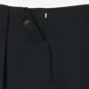 Pantalones de lana entallados de corte recto de la pasarela