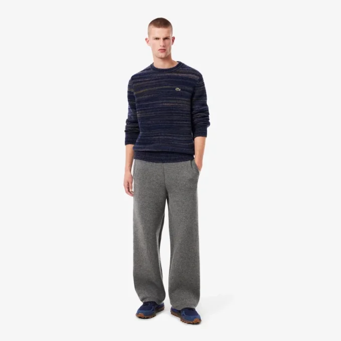 Pantalones de lana merina de corte holgado para hombre