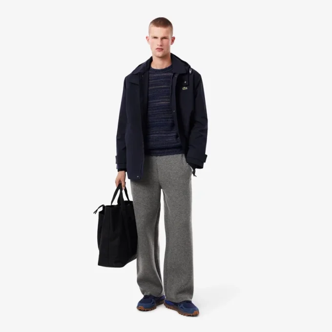 Pantalones de lana merina de corte holgado para hombre