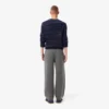 Pantalones de lana merina de corte holgado para hombre