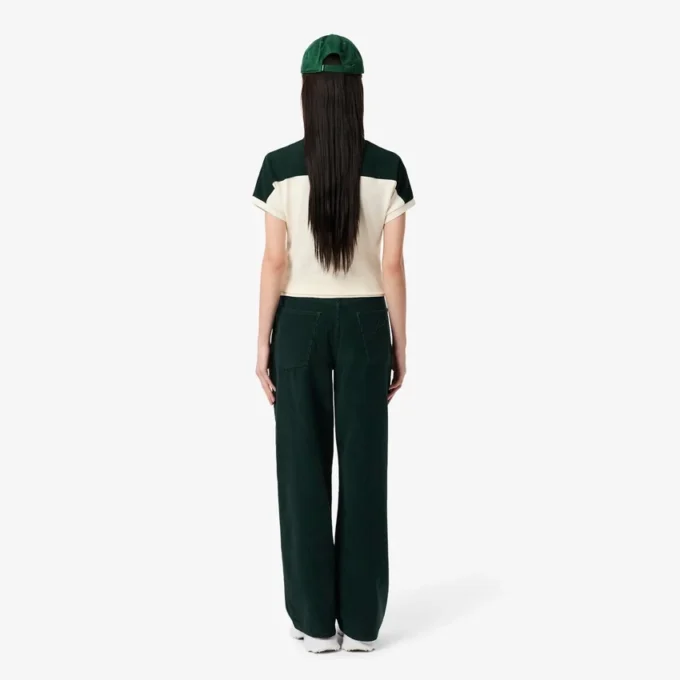 Pantalones de pana de pierna ancha para mujer