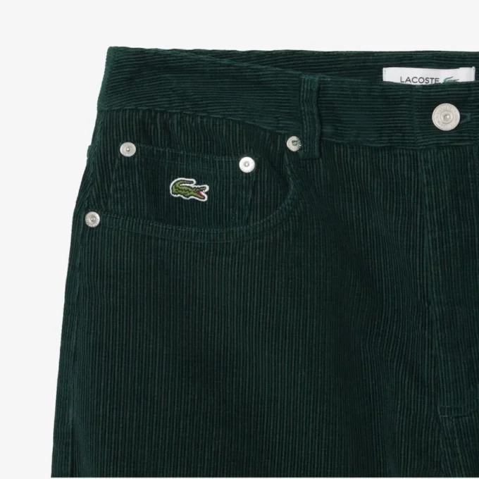 Pantalones de pana de pierna ancha para mujer