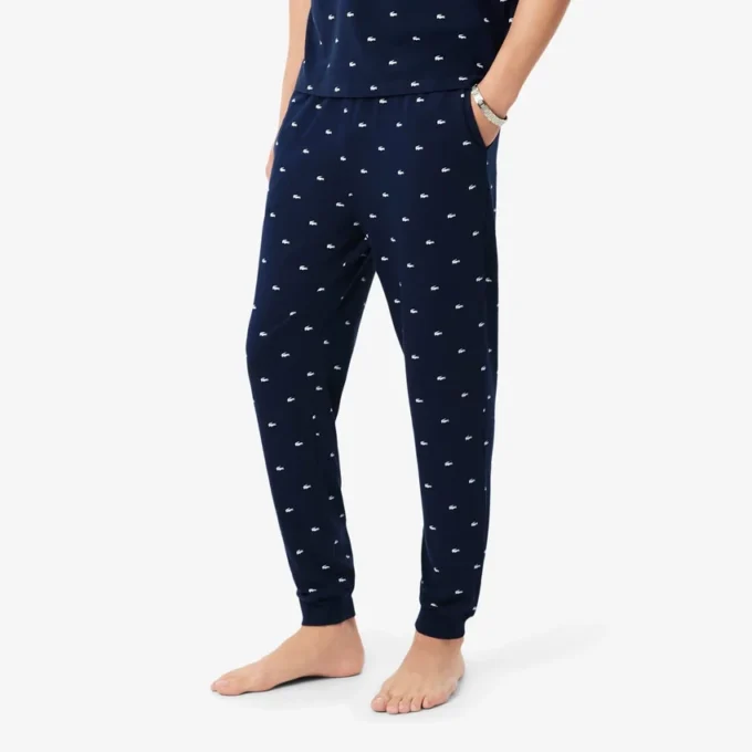 Pantalones de pijama de algodón estampados para hombre