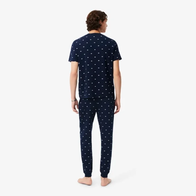 Pantalones de pijama de algodón estampados para hombre