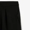 Pantalones de piqué con pliegues de corte holgado para hombre