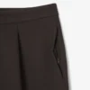 Pantalones de piqué con pliegues de corte holgado para hombre