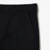 Pantalones de sarga de algodón de corte recto para hombre