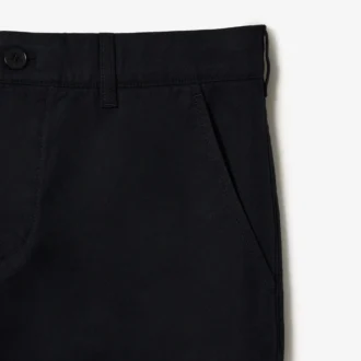 Pantalones de sarga de algodón de corte recto para hombre