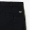 Pantalones de sarga de algodón de corte recto para hombre
