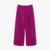 Pantalones de sarga de lana de corte ancho de la colección Runway