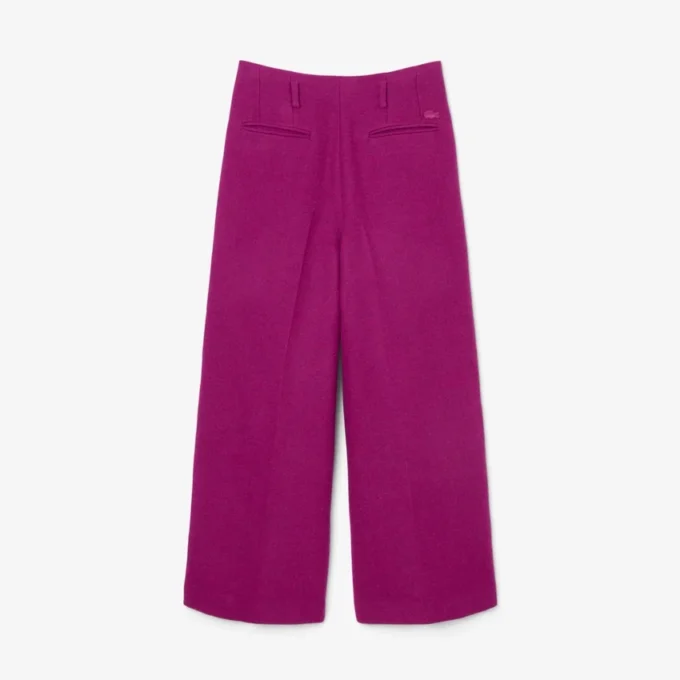 Pantalones de sarga de lana de corte ancho de la colección Runway