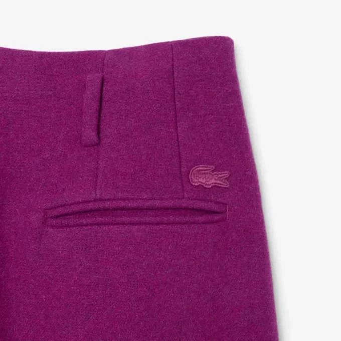 Pantalones de sarga de lana de corte ancho de la colección Runway