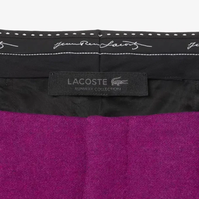 Pantalones de sarga de lana de corte ancho de la colección Runway