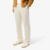 Pantalones de sarga de lino de corte regular para hombre