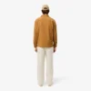 Pantalones de sarga de lino de corte regular para hombre