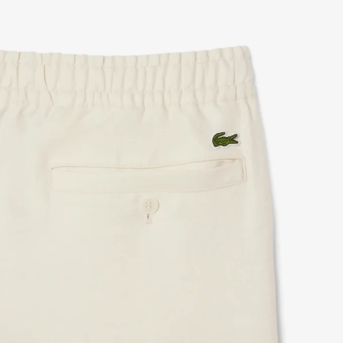 Pantalones de sarga de lino de corte regular para hombre