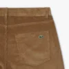 Pantalones de terciopelo de corte recto con 5 bolsillos para hombre