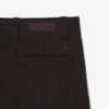 Pantalones de traje de algodón a rayas de corte recto