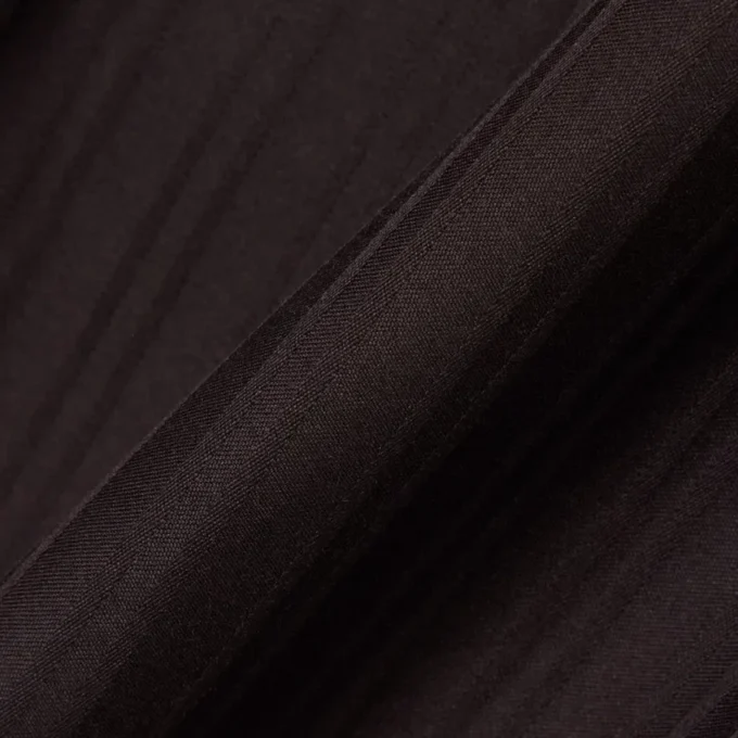 Pantalones de traje de algodón a rayas de corte recto