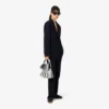 Pantalones de traje oversize de piqué fluido