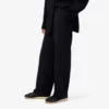 Pantalones de traje oversize de piqué fluido