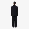 Pantalones de traje oversize de piqué fluido