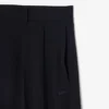Pantalones de traje oversize de piqué fluido