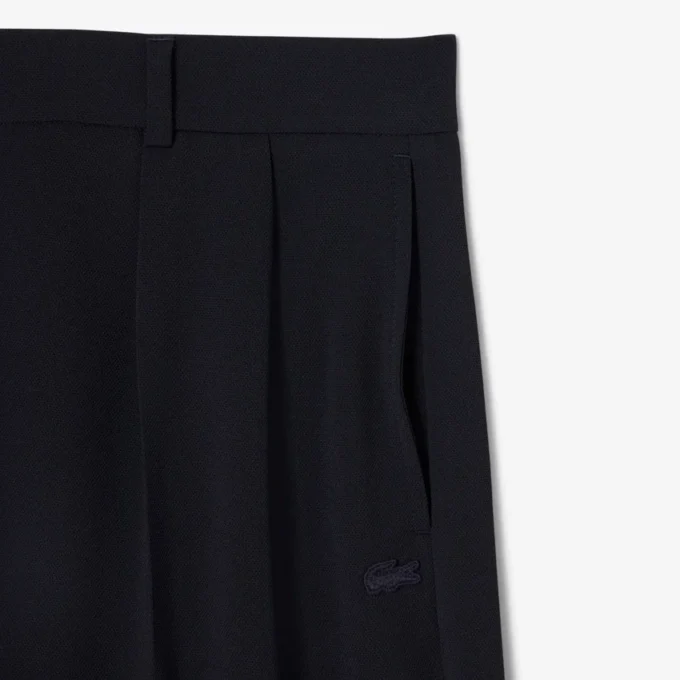 Pantalones de traje oversize de piqué fluido