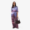 Pantalones oversize con estampado paisajístico para mujer